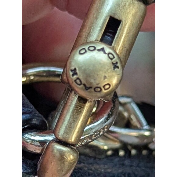 Coach Women's Satchel Crossbody Leather Bag Black with Nubuck & Gunmetal Design - Picture 12 of 15